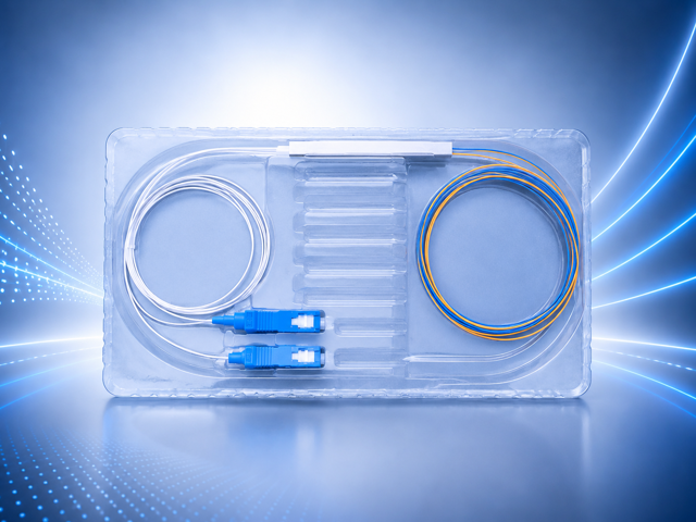 اسپلیتر فیبر نوری PLC 1×2SC/UPC